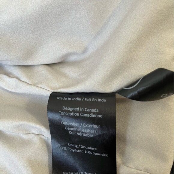 Danier Genuine Lamb Leather Biker Jacket Size XS - Picture 8 of 15